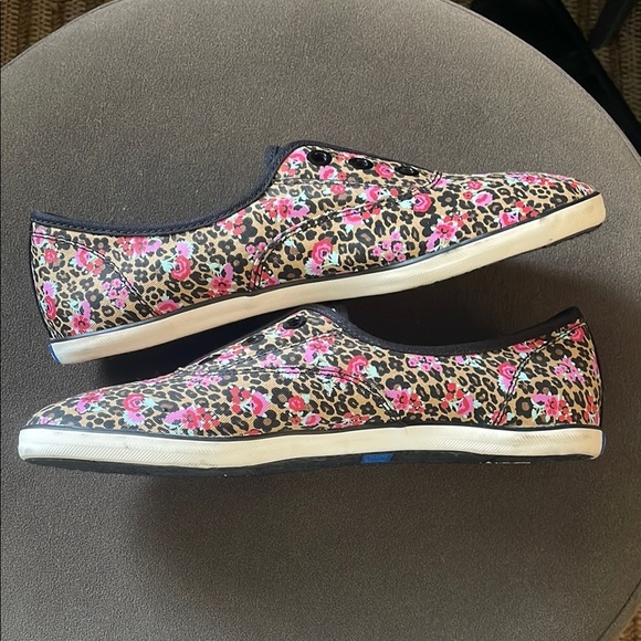 Keds Rookie Athletic Sneakers Leopard Floral Canvas Womens 8.5 EUC - Picture 6 of 9